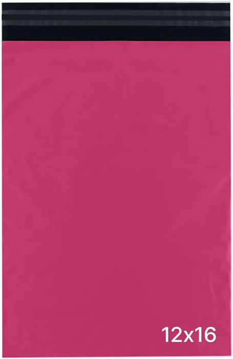 delka Mailing Bags, Durable Pink Poly Mailer Bags, Tear-Resistant Shipping Envelopes for Clothing, Documents, Strong Self-Seal Adhesive, Waterproof & Lightweight