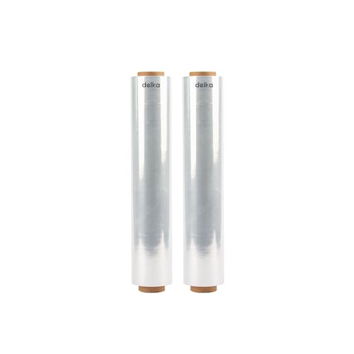 delka Pallet Wrap 400mm x 250m, Shrink Stretch Wrap, Tear Resistant Stretch Film, Multi Use Strong Pallet Stretch Wrap, Water and Moisture Proof