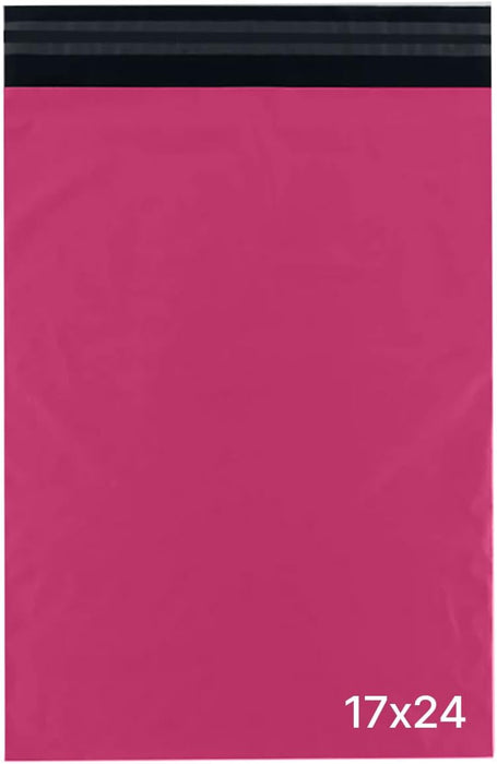 delka Mailing Bags, Durable Pink Poly Mailer Bags, Tear-Resistant Shipping Envelopes for Clothing, Documents, Strong Self-Seal Adhesive, Waterproof & Lightweight