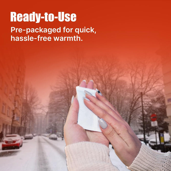 azark Unisex Hand Warmers, Up to 10 Hours, Fast Heating, Pocket-Sized- Ideal for Sports, Winter Activities, Hiking & Camping
